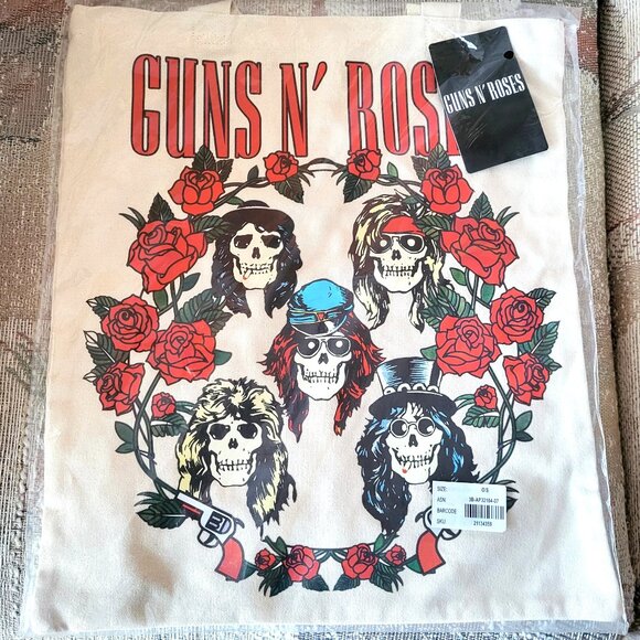 *NEW* GUNS N' ROSES Appetite For Destruction Graphic Tote Bag 17" x 15" - Picture 2 of 3